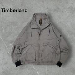 レアTimberland紺ギンガムフルジップナイロンブルゾンc-boyアウトドア