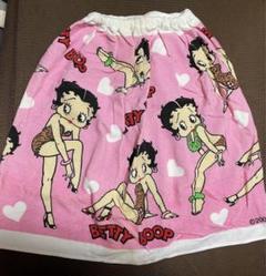 新品/ベティちゃんのラップタオル（子供用）ピンク巻きタオルベティブープ