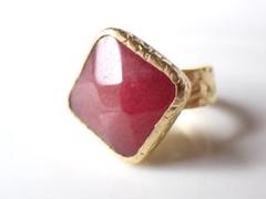 『真っ赤なRuby』の世界でひとつの天然石リングのサムネイル