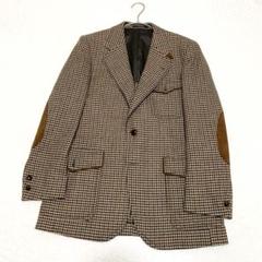 【美品】クリストファーネメス　コットン テーラード ジャケット　千鳥格子 美品】クリストファーネメス コットン テーラード ジャケット