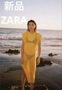 新品　ZARA メッシュワンピース