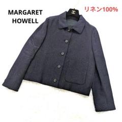 【美品✨】MHL. マーガレットハウエル　ジップニットブルゾン　紺色　Mサイズ 美品✨】MHL. マーガレットハウエルジップニットブルゾン紺色Mサイズ