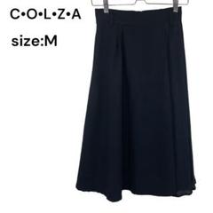 COLZA コルザ　スカート　ロング　黒　Ｍ　ウエストゴム　おしゃれ