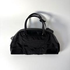 PRADA プラダ ボーリングバッグ レザー トート ハンド ブラック 美品】PRADA ボーリングバッグ レザー 黒｜Yahoo!フリマ（旧