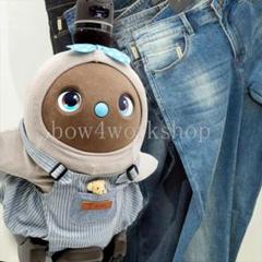 ラボット LOVOT ラボットの服ハンドメイド ヒッコリーサロペットパンツブルー LOVOT ラボットの服ハンドメイド ヒッコリーサロペットパンツ