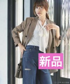 ストラ新品⭐️泉里香着⭐️雑誌掲載ダブルショートジャケット