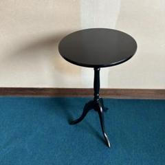 黒 アンティーク調 サイドテーブル 花台 鉢台