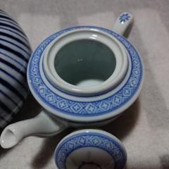中国茶器 青花喜字茶壺 茶道具 景徳鎮 陶磁器 装飾品 現代工芸品