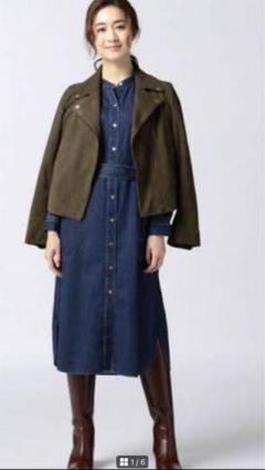 23区　大きいサイズ 48 やわらかラムレザー　フードロングコート　4XL 23区 大きいサイズ 48 やわらかラムレザー フードロングコート