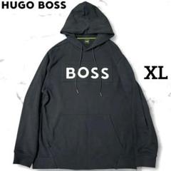 HUGO BOSS 【希少】XL 大谷翔平着用 立体ロゴ 黒 パーカ フーディ