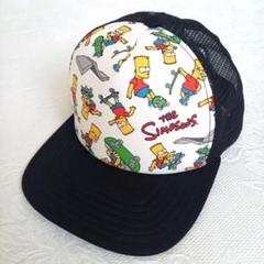 未使用　Dickies　The Simpsons　スケボー　黒メッシュ　スナップ