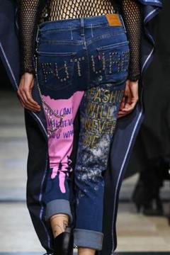 超美品✨JUNYA WATANABE パッチワーク スキニージーンズ デニム