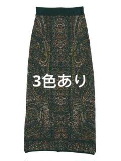 スカート AmeriVINTAGE ASMEE I LINE KNIT SKIRT ASMEE I LINE KNIT SKIRT