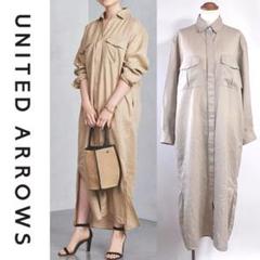 【試着のみ新品】UNITED ARROWS リネンワンピース25,300円の品 リネンライク ワンピース