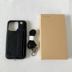 TOOVREN iphone13 pro ケース 手帳型 ネックストラップ付き