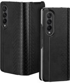 GalaxyZFold3 45G用磁気レザーケースカードスロット付き折りたたみ式