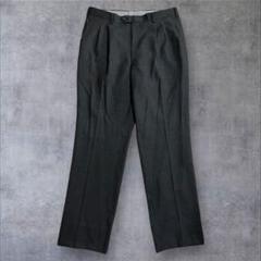 超美品　バーバリー　ウール　スラックス　グレー　Мサイズ？ 高身長 綿混ストレッチセミワイドパンツ 丈長め・トールサイズ