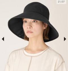 【試着のみ/新品】サンバリア100 ウィンドハット M ブラック モッコ様専用 サンバリア100 ウィンドハット Mサイズ 帽子