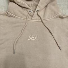 WIND AND SEA 刺繍ロゴ ベージュ スウェットパーカー WIND AND SEA 刺繍ロゴ ベージュ スウェットパーカー - メルカリ