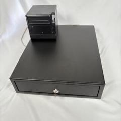 エアレジ対応　SII サーマルプリンターRP-F10&ドロアー　黒