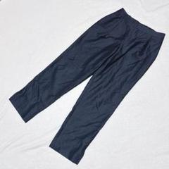 1039【リフレクト】スラックス M ウエストゴム　グレー　裾スリット　春夏
