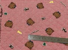 サンリオ ミスターベアーズドリーム クマ 昭和レトロ キルティング 生地