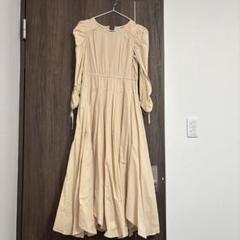 COCO DEAL ベージュロングドレス ニット付き