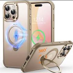 iPhone用ケース マグセーフ対応 ゴールド　iPhone16pro