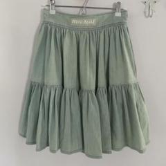 MiuMiu＊Slubbed canvas miniskirt フリル ミニスカート＊送料込 MiuMiu＊Slubbed canvas miniskirt フリル ミニスカート＊送料込