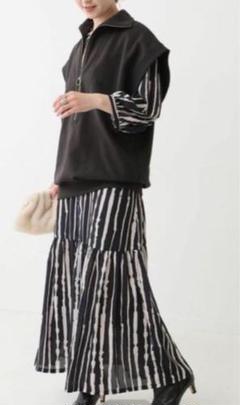 超美品】FUMIE=TANAKA/フミエタナカ 24SSフリンジスウェット 1