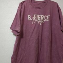 ヴィンテージ　メンズ　Tシャツ　パープル　タグ無し　プリント