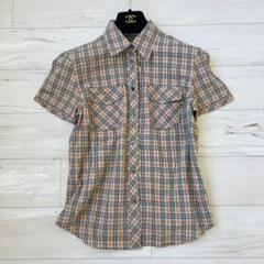 バーバリーブルーレーベル】✳︎かわいいリネン混ノバチェック柄