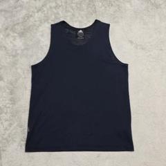 adidas　アディダス　タンクトップ　M　ネイビー　ロゴ