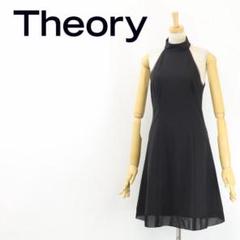 B6470□Theory セオリー アメリカンアームホール ワンピース 0