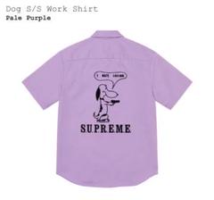 シュプリーム　Dog S/S Work Shirt　パープルLのサムネイル