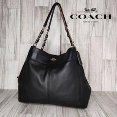 50 COACH コーチ　レザー　クロコ型押し　トートバッグ　ハンドバッグのサムネイル