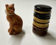 ル ブリストル パリ ねこのフェーヴ　フェーブ ホテル ル・ブリストルパリ 看板猫のフェーブ 2点 陶器 ねこ