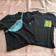キッズ　ファニーパックプリントTシャツ（ブラック）セット　120