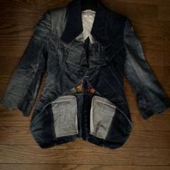 新製品情報も満載 junya watanabe 変形デニムジャケット ドッキング - メルカリ ジャケット・アウター