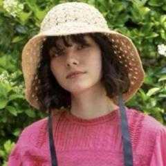 ニコアンド オリジナルラフィアキャペリンハット ナチュラル