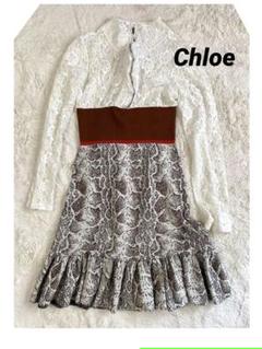 Chloe♡ロゴジップハイネックワンピース♡14Y(160cm)最終値下
