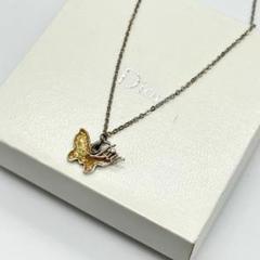Dior ディオール ネックレス 蝶 バタフライ 筆記体ロゴ 箱付き Dior ディオール ネックレス 蝶 バタフライ 筆記体ロゴ 箱付き