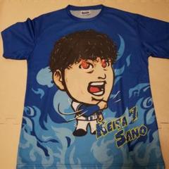 横浜DeNAベイスターズ　佐野恵太 総柄　Tシャツ 横浜DeNAベイスターズ 交流戦 顔Tシャツ 佐野恵太選手 の通販 by