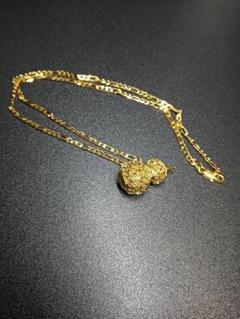 中東ドバイ ひようたん24金gpゴールド ネックレス18金gp - メルカリ