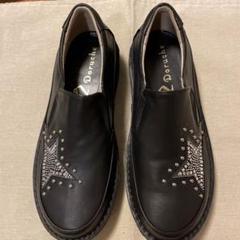 Doruche ドルチェパンチングスタッドレザーサンダルスニ－カ－