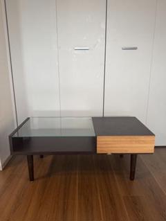 【値下げ中】ガラス天板テーブル◆AD CORE ◆展示品(2304B) 値下げ中】ガラス天板テーブル◇AD CORE ◇展示品(2304B) 机