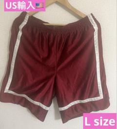 【US輸入】ナイキ ショートパンツ バスケ レッド系 men's【L】