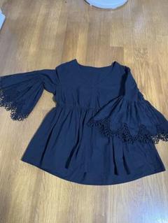 superior closet五分袖レース刺繍チュニック M