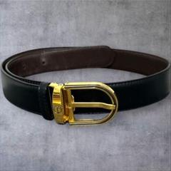 C274/dunhill ダンヒル ベルト レザー ブラック ビジネス