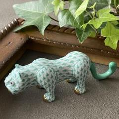 美品 HEREND ヘレンド 戌 犬 フィギュリン 緑 グリーン 置物 即日配送 ☆美品☆ヘレンド HEREND 2018年 犬年 いぬ 干支 フィギュリン